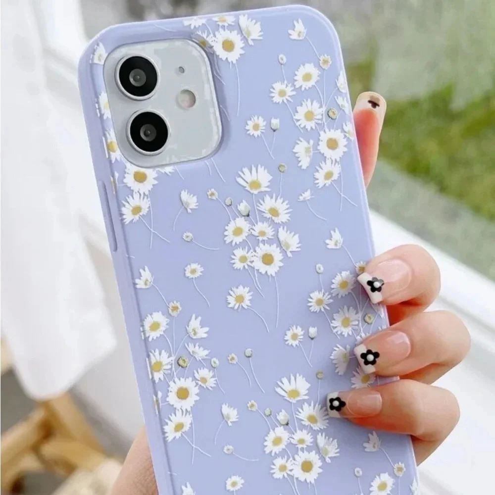 ⚠️Clearance iPhone 14/Pro/Pro Max Lilac Purple Daisy Phone Case
